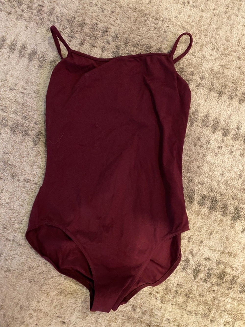 Bloch Burgundy One-Piece Dance Leotard Adult L